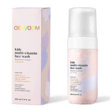 OEM/ODM Natural Vitamin Skin Care Foaming Face Wash for Kids